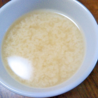 朝食に☆豆乳味噌スープ